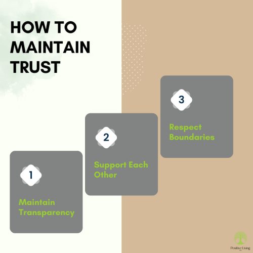 Maintaining trust in relationship
